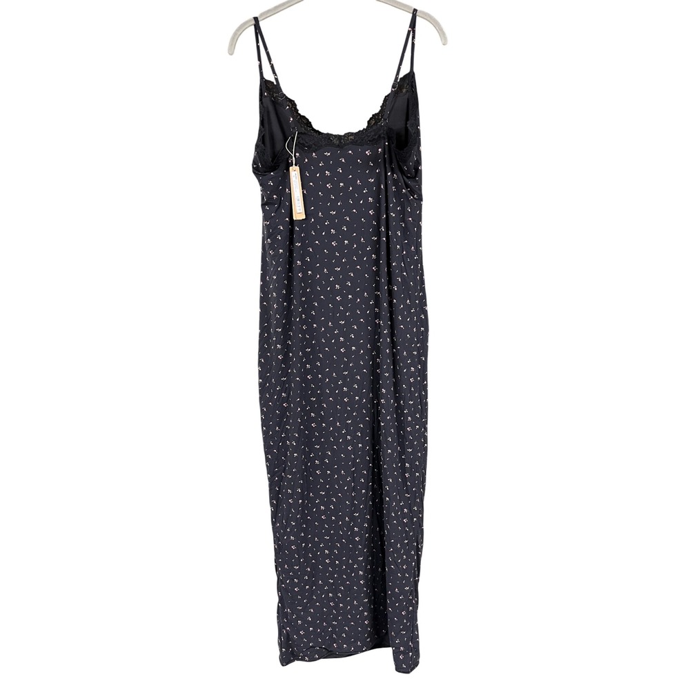 NWT SKIMS Onyx Rosebud Print Fits Everybody Lace Long
Dress 4X - Picture 7 of 7